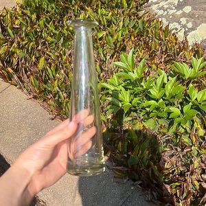 Glass thin vase